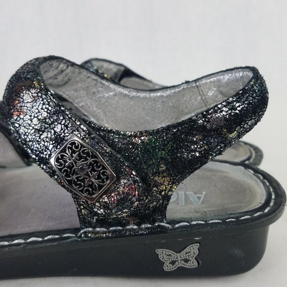Alegria Vienna Platform Sandals Women's 36 US 6 Metallic Rainbow Leather VIE-280 - Picture 12 of 16